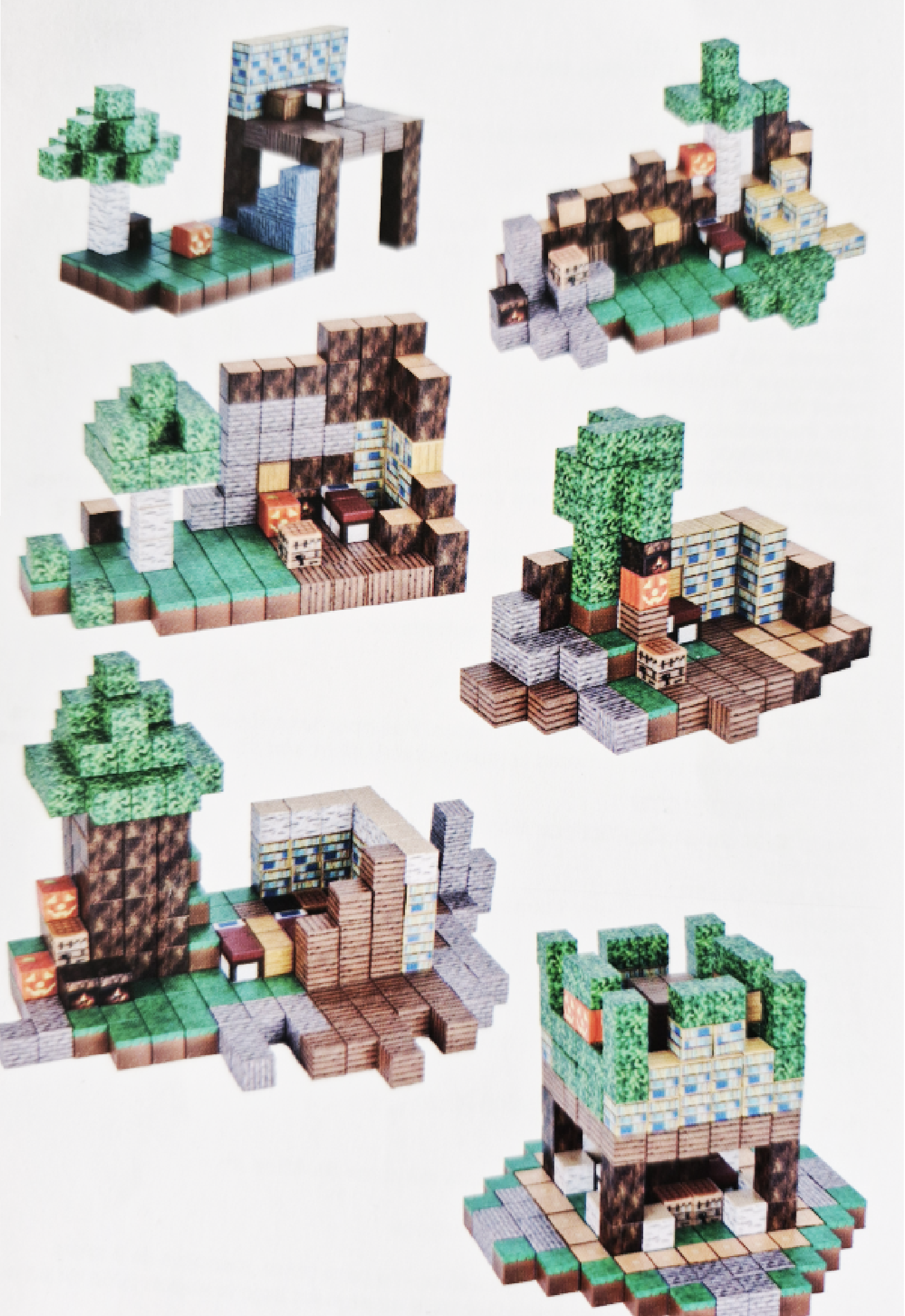 Klocki magnetyczne Minecraft 128 elelmentów MagBro - obrazek 13