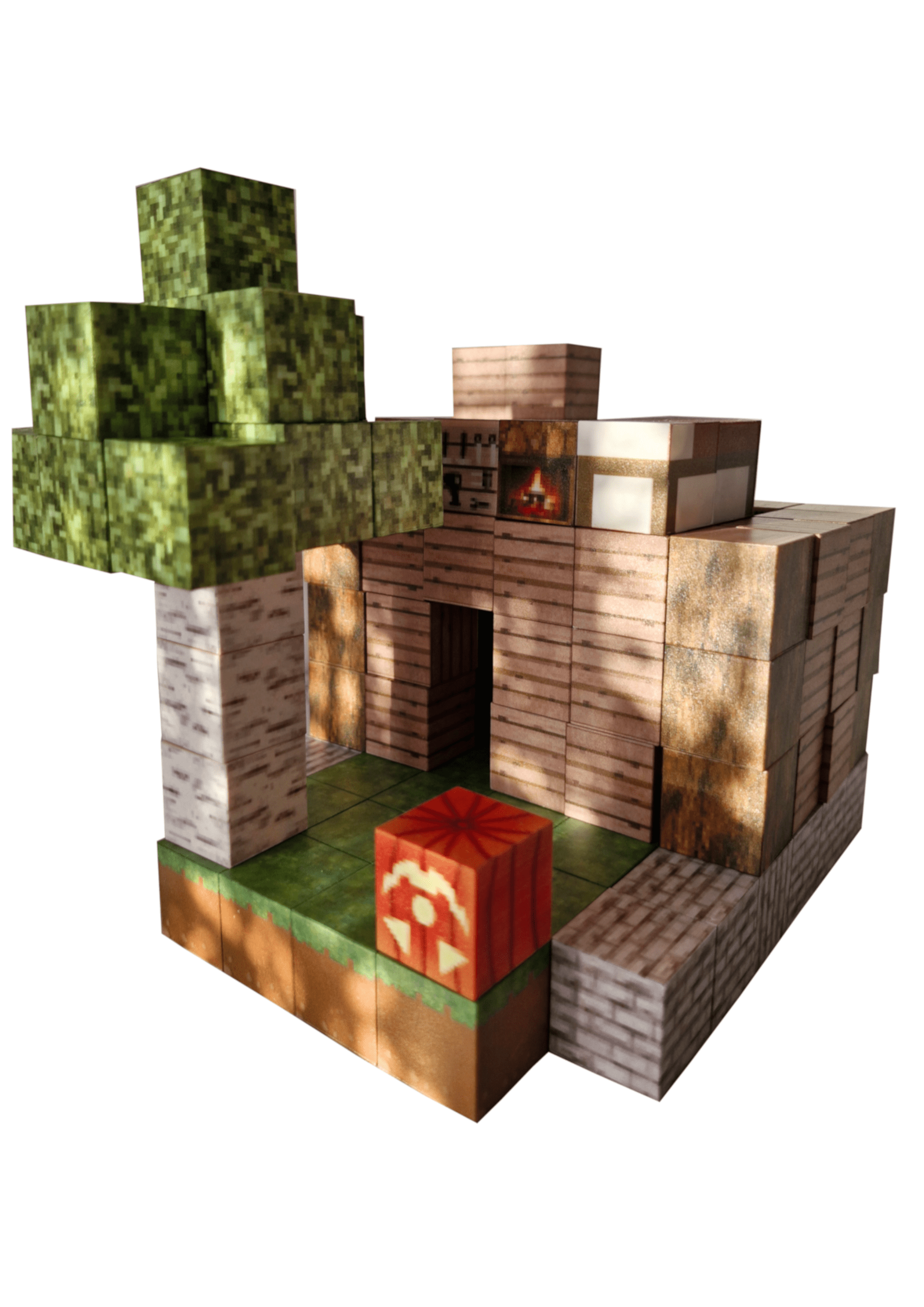 Klocki magnetyczne Minecraft 128 elelmentów MagBro - obrazek 5